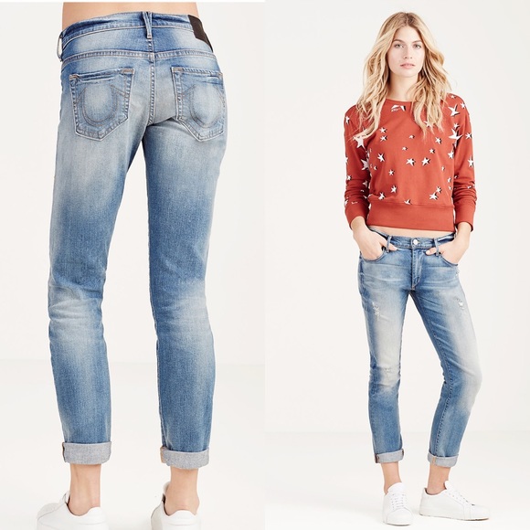 True Religion Denim - True Religion AUDREY RIPPED BOYFRIEND WOMENS JEAN